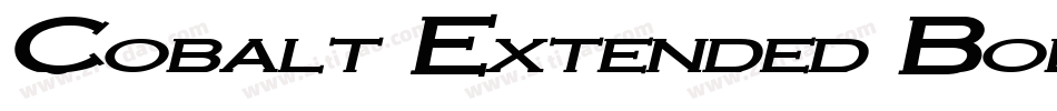 Cobalt Extended Bold Italic字体转换